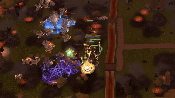 Heroes defending the gate